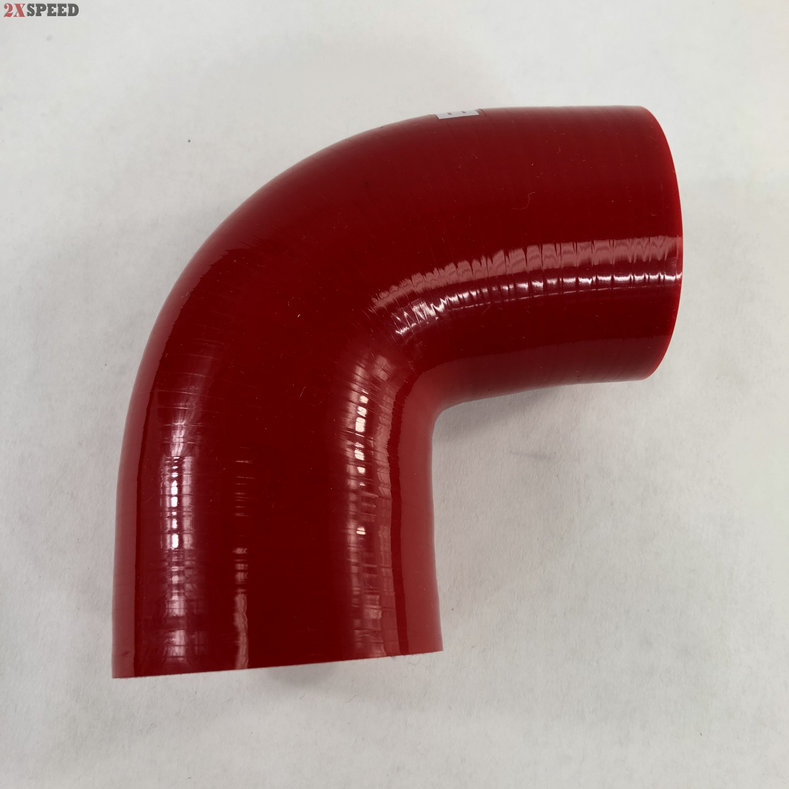 Red 2.5" To 2.5" 90 Degree 64mm Silicone Hose Intercooler Coupler Pipe