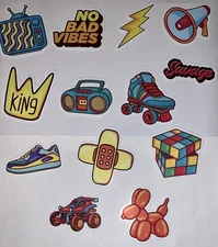 13 Vinyl Decals/Stickers Retro Items, Good  Vibes, VSCO ~Medium Peel &Stick ~NEW