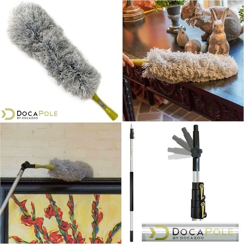 DocaPole Microfiber Duster with Telescopic Extension Pole, 5-12 Ft 20ft Reach... - Picture 7 of 8