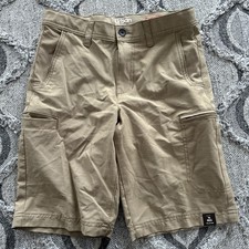 Urban Pipeline Shorts Boy s 14 Reg Cargo SuperFlex Stretch Hits at Knee Tan