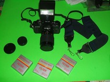 Minolta X-700 35mm Film Camera w/ Lens  Strap UNTESTED for parts f 70mm macro