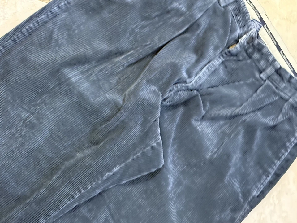 Pantalones de pana vintage años 90 Polo Ralph Lauren azul marino para hombre 32x27 holgados Foto 2 de 4
