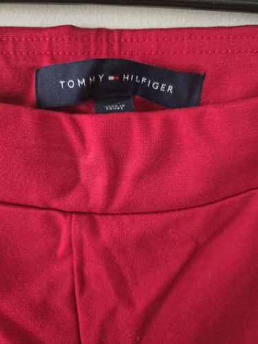 Tommy Hilfiger Pull On Red Pants Medium Rise Size Large - Picture 2 of 3
