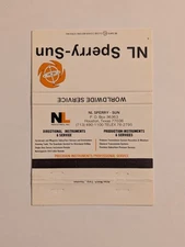 Vtg NL Sperry-Sun Matchbook Cover - Atlas Match Corp. Houston, Texas - Drilling