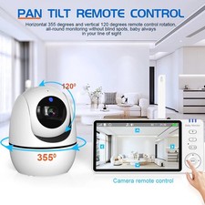 5'' Video Baby Monitor with Night Vision, PTZ Camera, 2-Way Audio, Temperature A