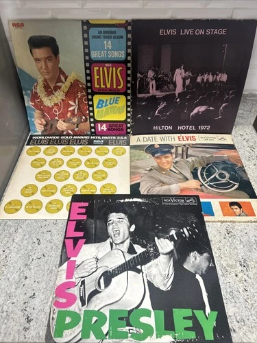 Elvis Presley Original Vinyl Records Lot Of 5, G-G +🔥🔥