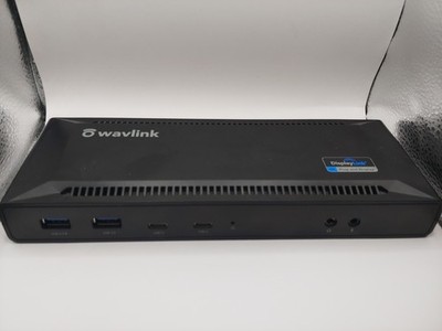 USED WAVLINK USB C Dual 4K Laptop Docking Station WL-UG69PD2 Pro No Power Supply