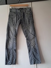 CIPO AND BAXX Mens Jeans Blue Regular Straight Denim Light W31 L32 Distressed