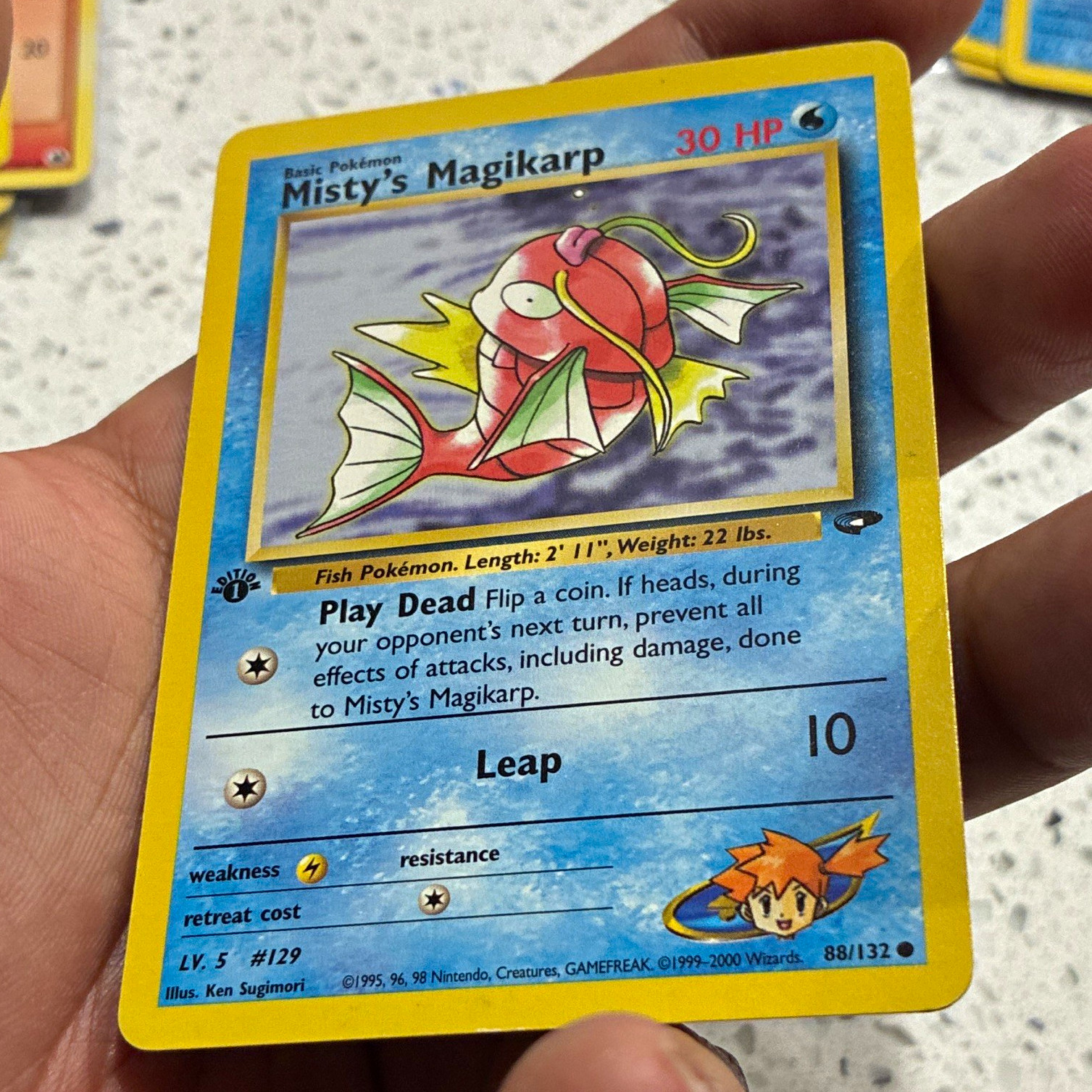 Pokemon TCG Misty's Magikarp Gym Challenge 88/132 Common 1st Edition NICE COPY!