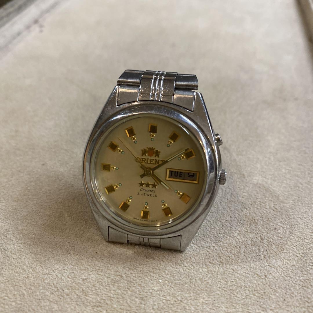Orient Crystal Automatic Watch 21 Jewels Three Star Vintage