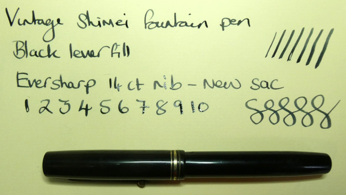 Vintage Shimei Fountain Pen Japanese Leverfill