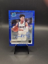 2020 /49 Donruss Choice Blue Tyrell Terry #216 Auto Dallas Mavericks/Stanford