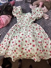 Toy Story 3 Dress Womens M Lotso Bear Strawberries Disney Parks Shop 