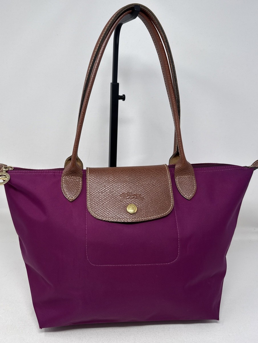 LONGCHAMP 2WAY ショルダーバッグ パープル Le Pliage Longchamp Le Pliage Club Nylon Shoulder Tote Purple | eBay
