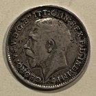 1916 Great Britain Three Pence 92.5% Silver Coin — photo 1