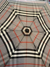Burberry NovaCheck Folded Umbrella GRay Authentic 9inches