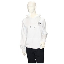 The North Face Pullover Hoodie White Logo Sweatshirt Women's Medium
