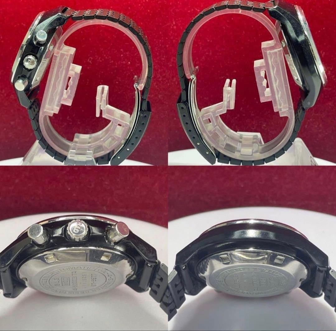 Citizen Challenge Timer Chronograph 8100 Auto Bla… - image 8