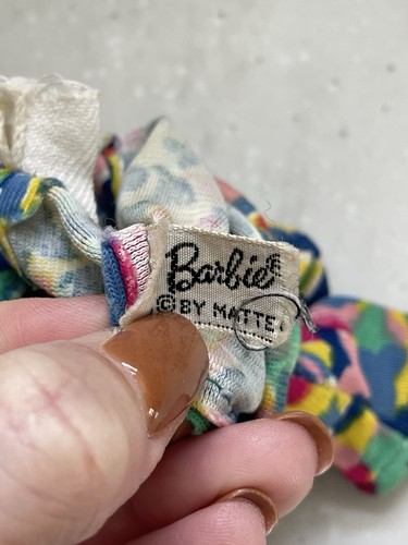 #1809 Mini Stampe 1967 MOD Vintage Barbie Bambola Vestito Maglia Colorata Cerniera Vintage - Foto 3 di 6