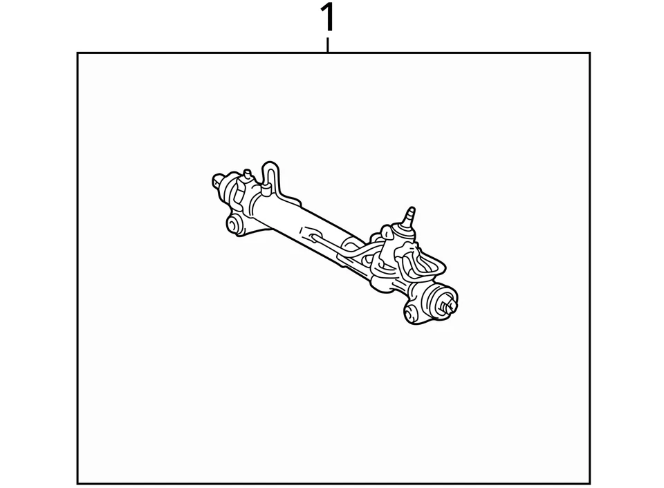 Рулевая рейка и шестерня 2001-2003 Toyota Highlander W3XUK - Изображение 3 из 3