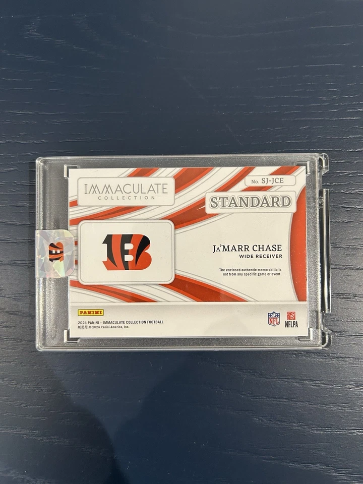 2024 Panini Jumbo Patch Ja’marr Chase Bookend 49/49 NFL (Custom patch work!) - Image 2 of 2