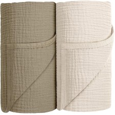 Susurration Muslin Receiving Blanket,100 Cotton Swaddle Blankets for Newborn