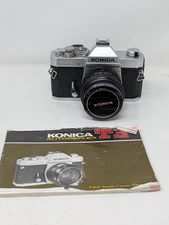 Konica Autoreflex T3 Camera + Hexanon AR 50mm F/1.7 Lens