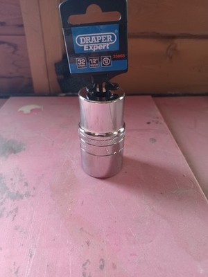 Draper Expert 32 mm 1/2'' Vierkant tiefe Stecknuss