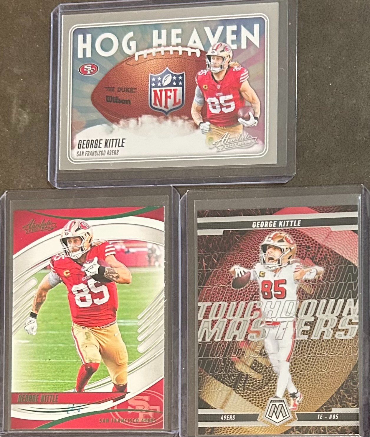 2025 Panini Football George Kittle 3 Card Insert/Parallel Trading Lot