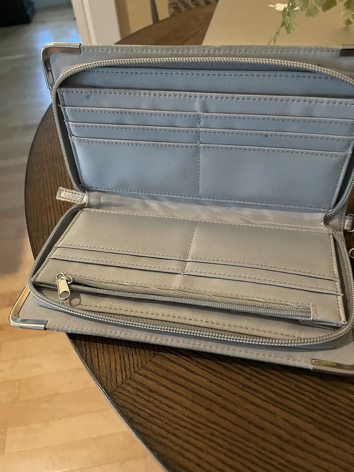 Clutch Wallet Multi-pocket Silver Sparkle - Image 3 of 4