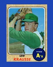 1968 Topps Set-Break #458 Lew Krausse EX-EXMINT *GMCARDS*
