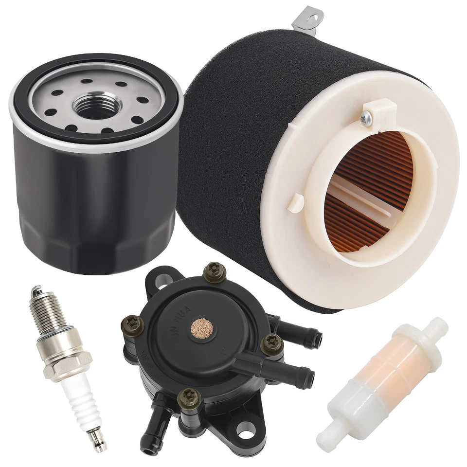 Filtro de aire + aceite de combustible + bujía + bomba de combustible para Kawasaki Mule 520 550 600 610 2500 Foto 3 de 4
