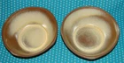 2 Vtg Frankoma 5X Pottery Dessert Cereal Bowls Soup Westwind Gold ? 5 ½”
