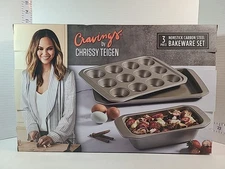Cravings By Chrissy Teigen 3 piece Carbon Steel Nonstick Bakeware Set