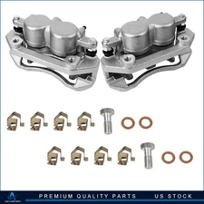 Pair Front Brake Caliper w/ Bracket For 2006 2007 2008 2009 Mitsubishi Raider