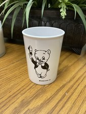 Vintage Plastic Cup, Made In USA Warner Bros. Inc, Porky Pig