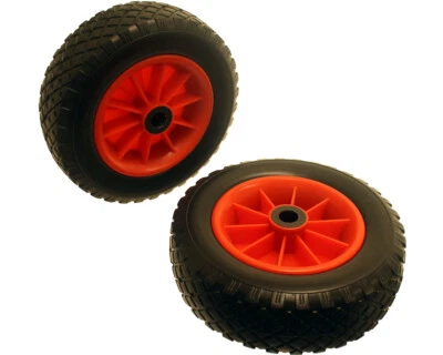 PRODUCT PRO 2 x 10" Puncture Proof Wheel 3.50/2.00-6 Sack Truck Barrow Jockey 20mm Bore