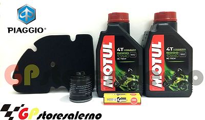 Kit Tagliando Filtro Olio Per Piaggio BEVERLY 500 2002 2003 2004 - Foto 9