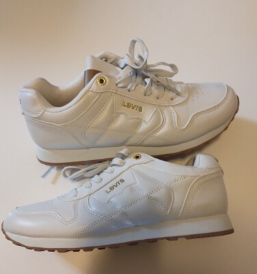 Levi's Women's Tennis Shoes Faux Leather White Size 10 Model 52858601W 