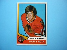 1974/75 O-PEE-CHEE NHL HOCKEY CARD 269 DARCY ROTA ROOKIE EXNM AUTO AUTOGRAPH OPC