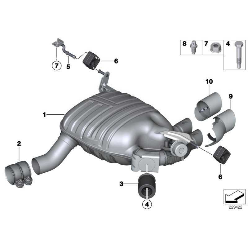 Original BMW 18307570762 - Endrohrblende Alu-look 1er | eBay 