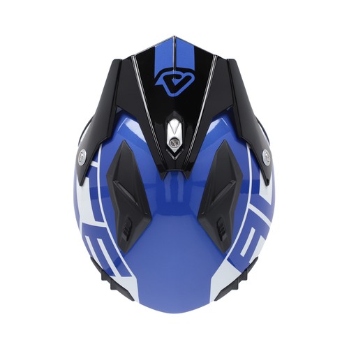 Casco Jet Acerbis JET ARIA GRAPHIC Nero Blu Moto Scooter ECE 2206 - Foto 6 di 10