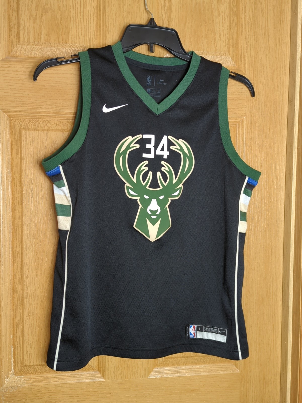 Nike Dri-Fit NBA Swingman Milwaukee Bucks Giannis Antetokounmpo #34 Size Large