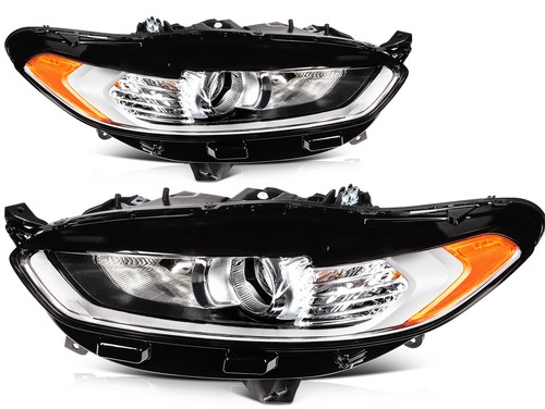 Vinilo De Superposición Ahumado Oscuro (tinte) Para Faros Delanteros De Ford Fusion 2013-2016 - Acabado Brillante