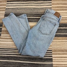 Madewell Women's The Perfect Vintage Crop Jeans Distressed Zip Fly Denim Blue 27