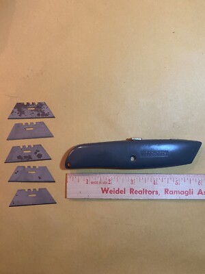 Vintage Techi Edge Teo6-990 With 6 Blades-Retractable-Utility-Knife-overlap Tip