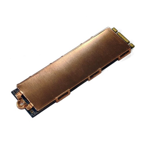 Copper M.2 SSD Heat Sink Cooler with Thermal Silicone Pad for Laptop (1 Side) - Photo 3/8