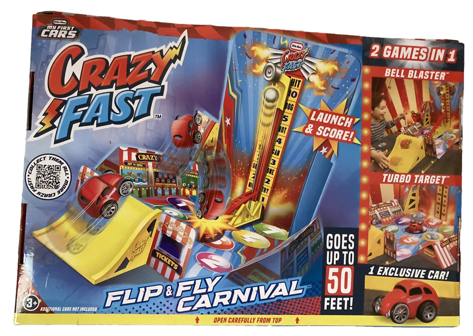 Little Tikes Crazy Fast Flip & Fly Carnival Playset One Exclusive Pullback Car - Image 1 of 3