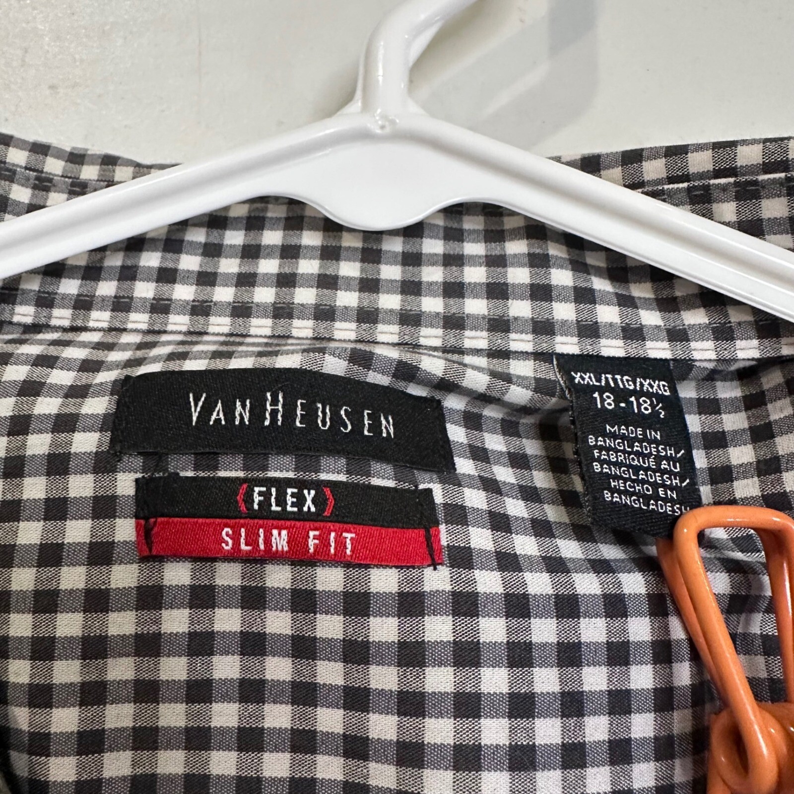 Gingham Checkered Button Down Long Sleeve Shirt M… - image 16