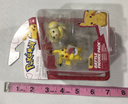 Pokemon Battle Figur Action Ready 2 Pack Valentine's Figuren Pikachu & Fidough - Bild 10 von 11